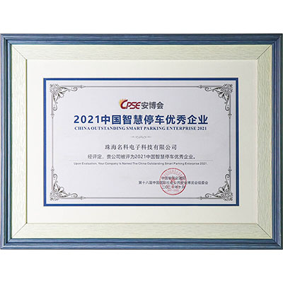 中國(guó)智慧停車優(yōu)秀企業(yè)